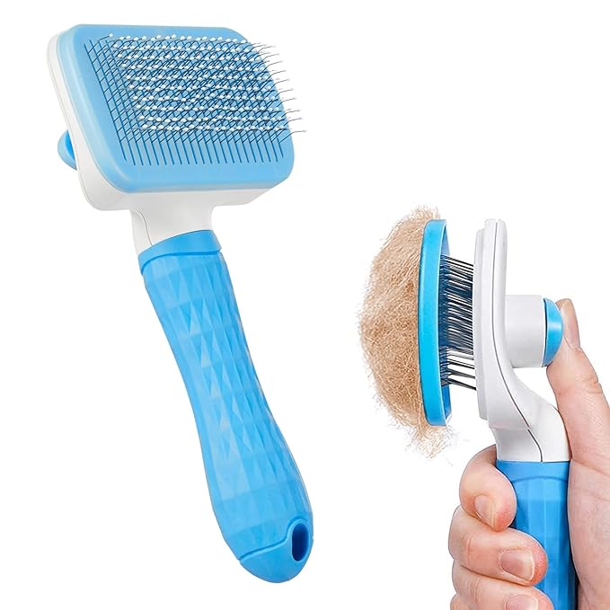 PawGlide™ Dog&Cat Self-Cleaning Slicker Brush