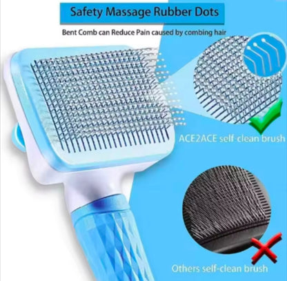 PawGlide™ Dog&Cat Self-Cleaning Slicker Brush