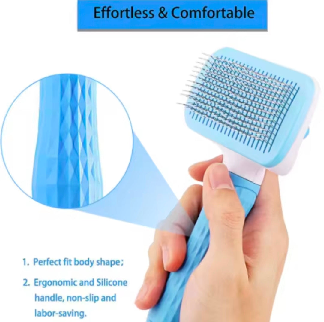 PawGlide™ Dog&Cat Self-Cleaning Slicker Brush