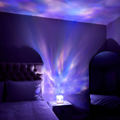 🌊 Aurora Glow™ - 3D Water Ripple Projector Lamp